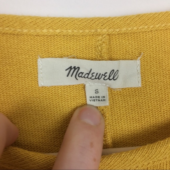 Madewell | Mustard Yellow Ruffle-Sleeve Tank Top - Picture 5 of 8